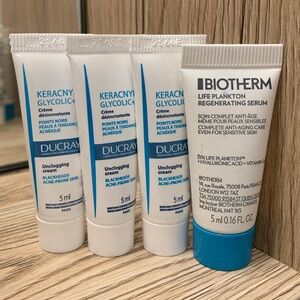Biotherm Regenerating Serum and Ducray Unclogging Cream Set